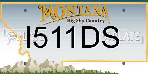 I511DS Montana License Plate