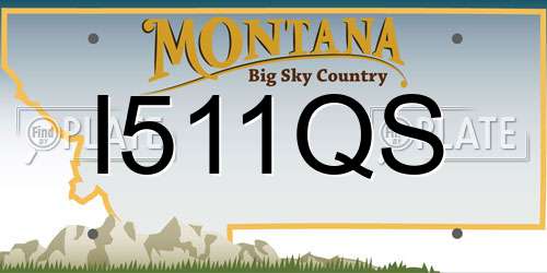 I511QS Montana License Plate