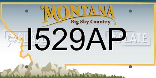 I529AP Montana License Plate
