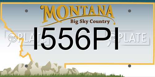 I556PI Montana License Plate