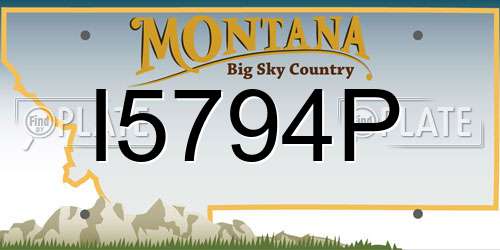 I5794P Montana License Plate
