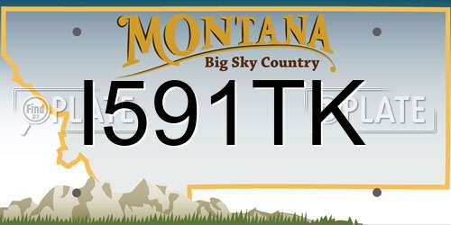 I591TK Montana License Plate