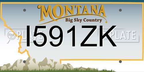 I591ZK Montana License Plate