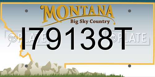 I79138T Montana License Plate
