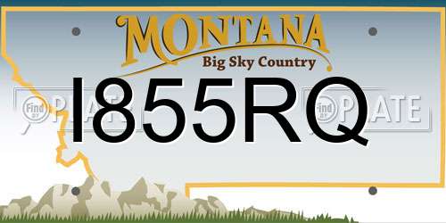 I855RQ Montana License Plate