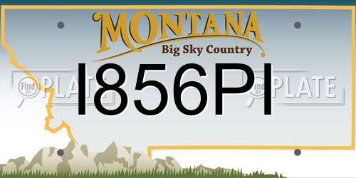 I856PI Montana License Plate