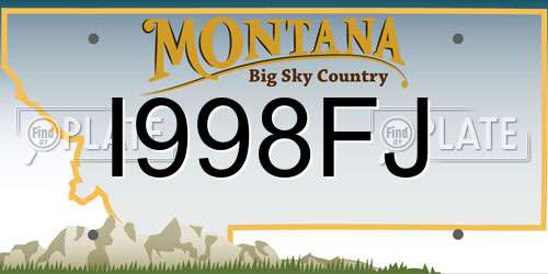 I998FJ Montana License Plate
