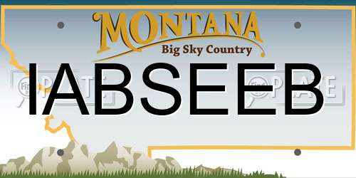 IABSEEB Montana License Plate
