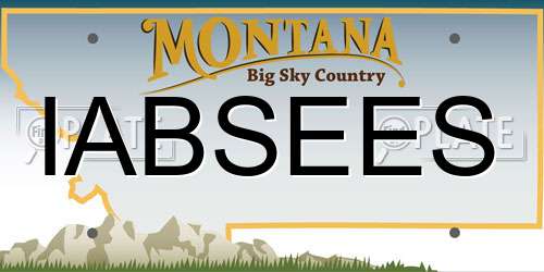 IABSEES Montana License Plate