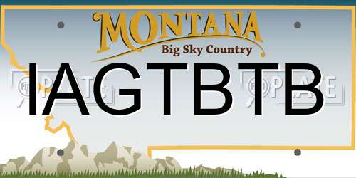 IAGTBTB Montana License Plate