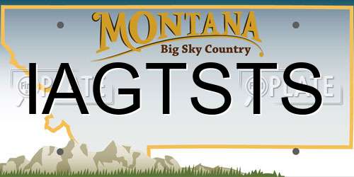 IAGTSTS Montana License Plate