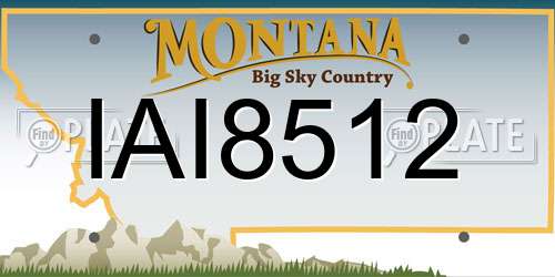 IAI8512 Montana License Plate