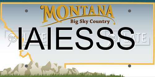 IAIESSS Montana License Plate