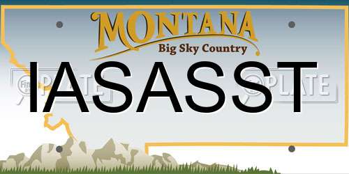 IASASST Montana License Plate