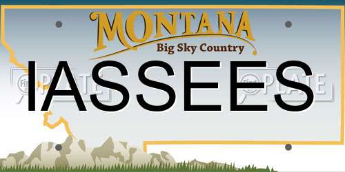 IASSEES Montana License Plate