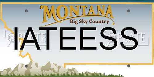 IATEESS Montana License Plate