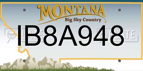 IB8A948 Montana License Plate