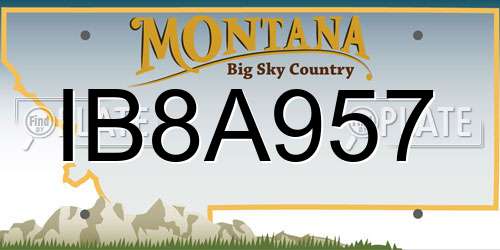 IB8A957 Montana License Plate