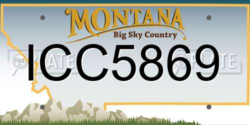 ICC5869 Montana License Plate