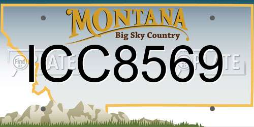 ICC8569 Montana License Plate