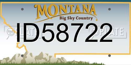 ID58722 Montana License Plate