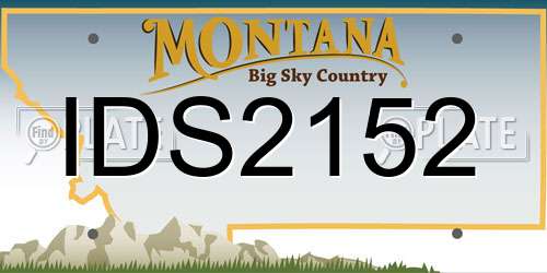 IDS2152 Montana License Plate