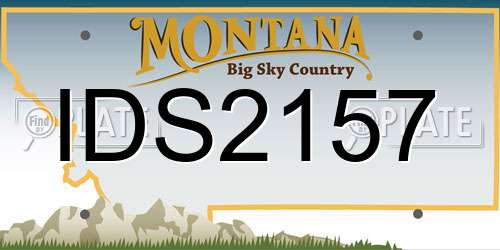 IDS2157 Montana License Plate
