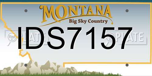IDS7157 Montana License Plate