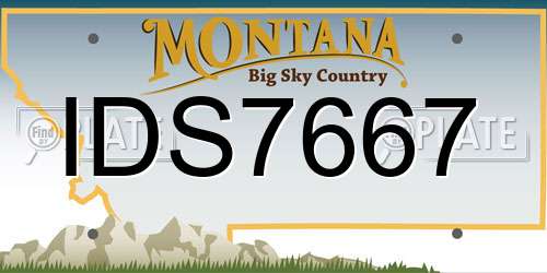 IDS7667 Montana License Plate