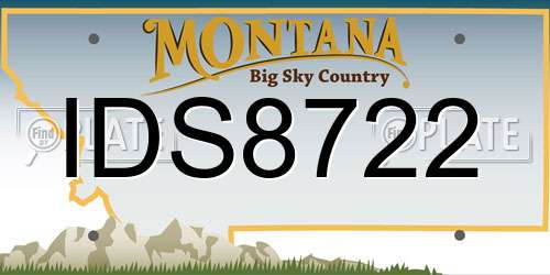 IDS8722 Montana License Plate