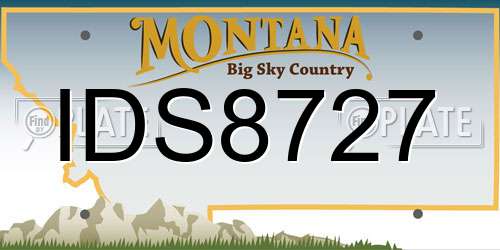 IDS8727 Montana License Plate
