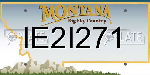 IE2I271 Montana License Plate