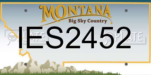 IES2452 Montana License Plate