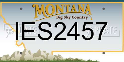 IES2457 Montana License Plate