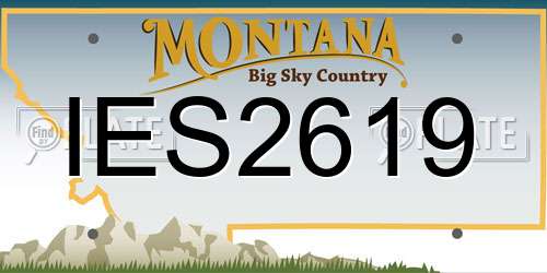 IES2619 Montana License Plate