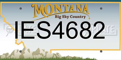 IES4682 Montana License Plate