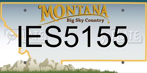 IES5155 Montana License Plate