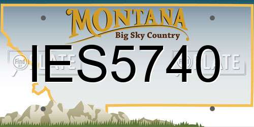 IES5740 Montana License Plate