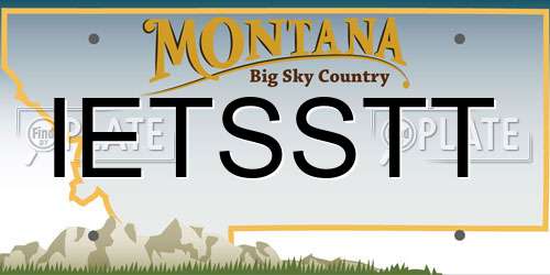 IETSSTT Montana License Plate