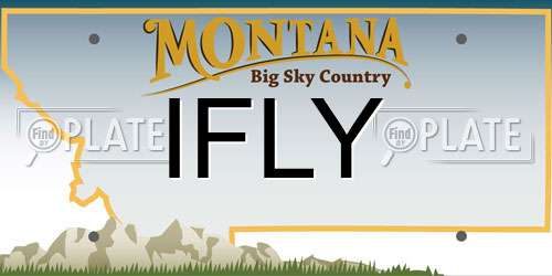 IFLY Montana License Plate