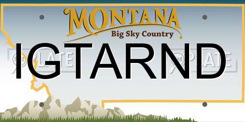 IGTARND Montana License Plate