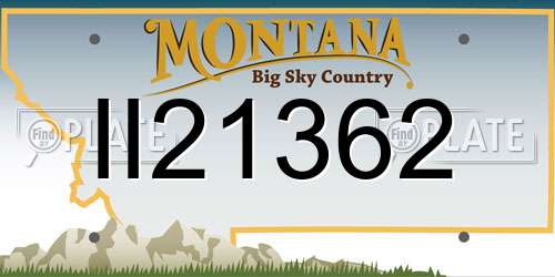 II21362 Montana License Plate