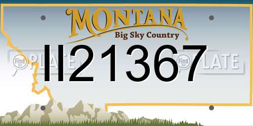 II21367 Montana License Plate