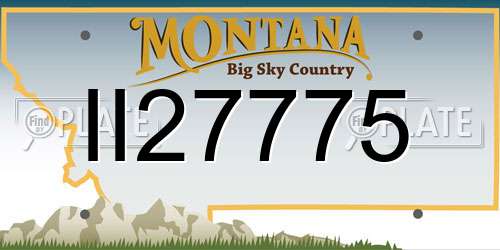 II27775 Montana License Plate