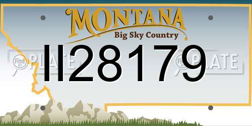 II28179 Montana License Plate