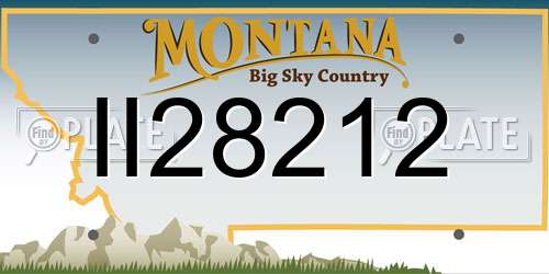 II28212 Montana License Plate