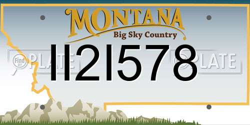 II2I578 Montana License Plate