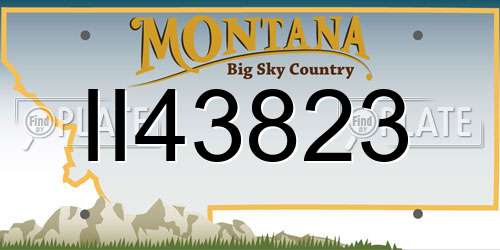 II43823 Montana License Plate