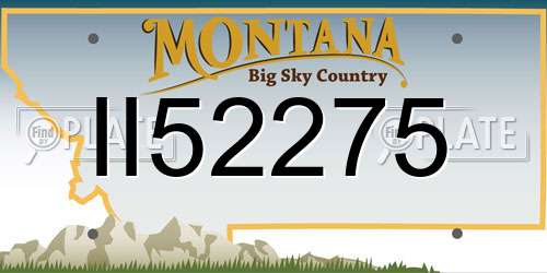 II52275 Montana License Plate