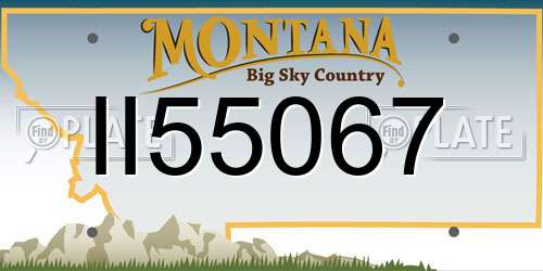 II55067 Montana License Plate